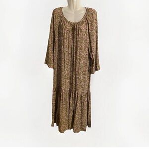 H&M size L floral spring swing long maxi dress